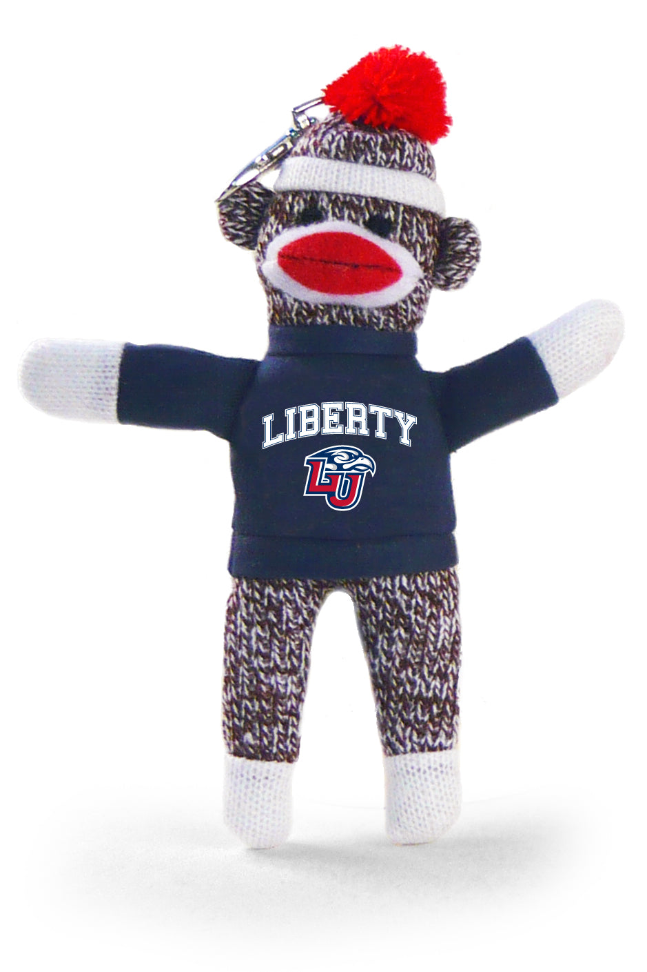 LIBERTY UNIV SOCK MONKEY KEYCHAIN (4")