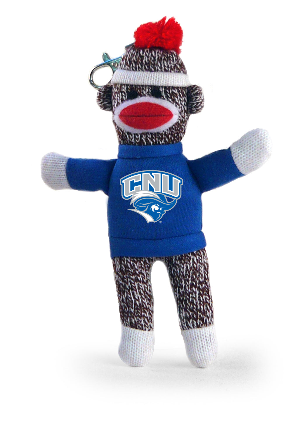 CHRISTOPHER NEWPORT SOCK MONKEY KEYCHAIN (4")