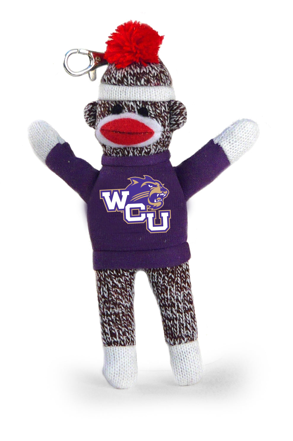 WESTERN CAROLINA SOCK MONKEY KEYCHAIN (4")