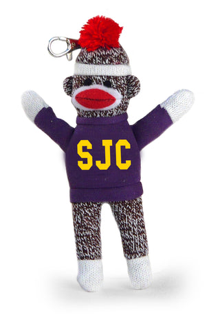 SAN JUAN COLLEGE SOCK MONKEY KEYCHAIN (4")