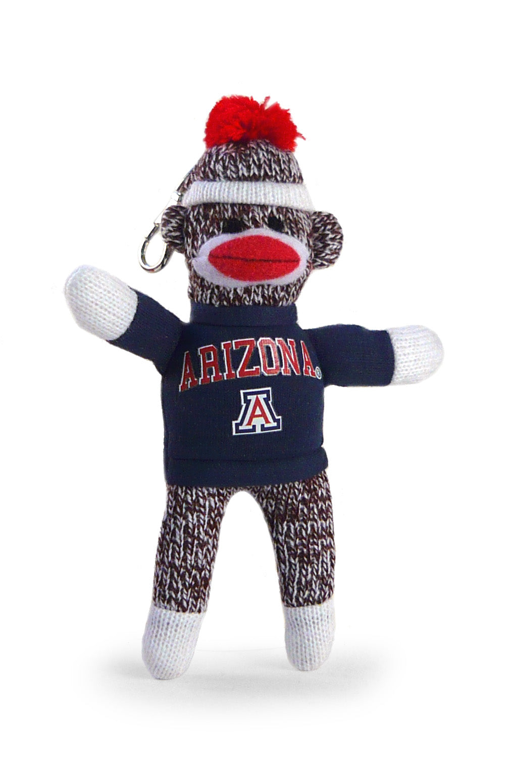 ARIZONA UNIV SOCK MONKEY KEYCHAIN (4")