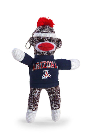 ARIZONA UNIV SOCK MONKEY KEYCHAIN (4")