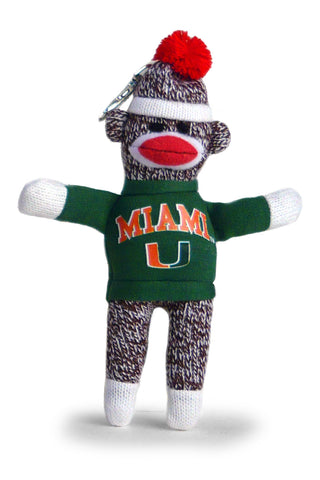 MIAMI UNIV SOCK MONKEY KEYCHAIN (4")