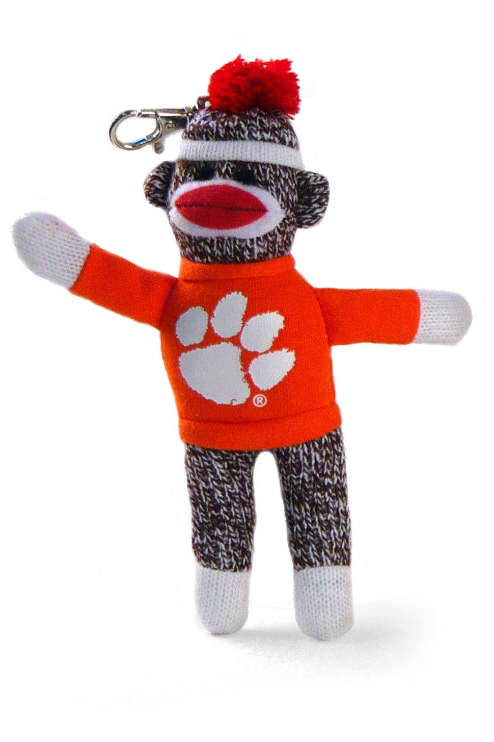 CLEMSON UNIV SOCK MONKEY KEYCHAIN (4")