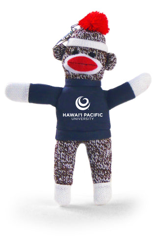 HAWAII PACIFIC UNIV SOCK MONKEY KEYCHAIN (4")