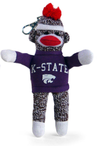 KANSAS STATE UNIV SOCK MONKEY KEYCHAIN (4")