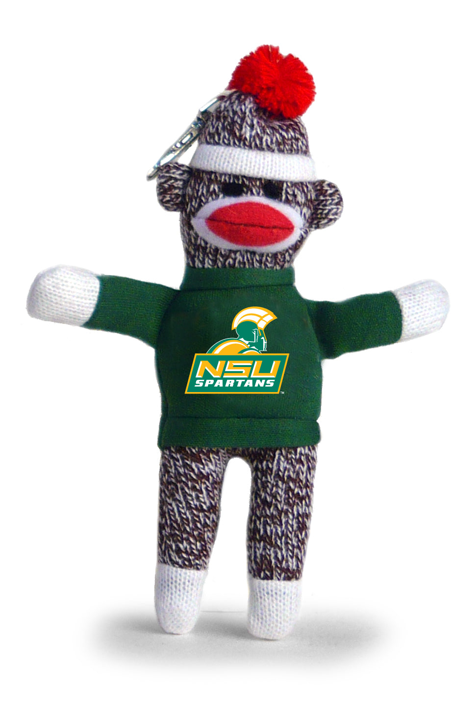 NORFOLK STATE SOCK MONKEY KEYCHAIN (4")