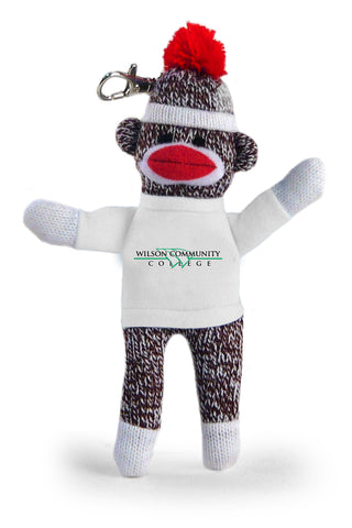 WILSON COLLEGE SOCK MONKEY KEYCHAIN (4")