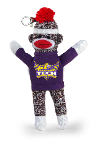 TENNESSEE TECH SOCK MONKEY KEYCHAIN (4")