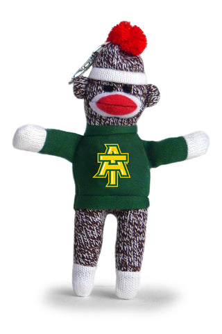 ARKANSAS TECH SOCK MONKEY KEYCHAIN (4")