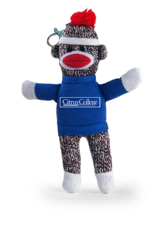 CITRUS COLLEGE SOCK MONKEY KEYCHAIN (4")