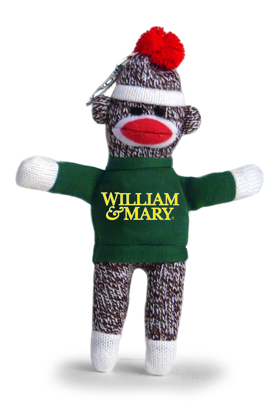 WILLIAM AND MARY SOCK MONKEY KEYCHAIN (4")