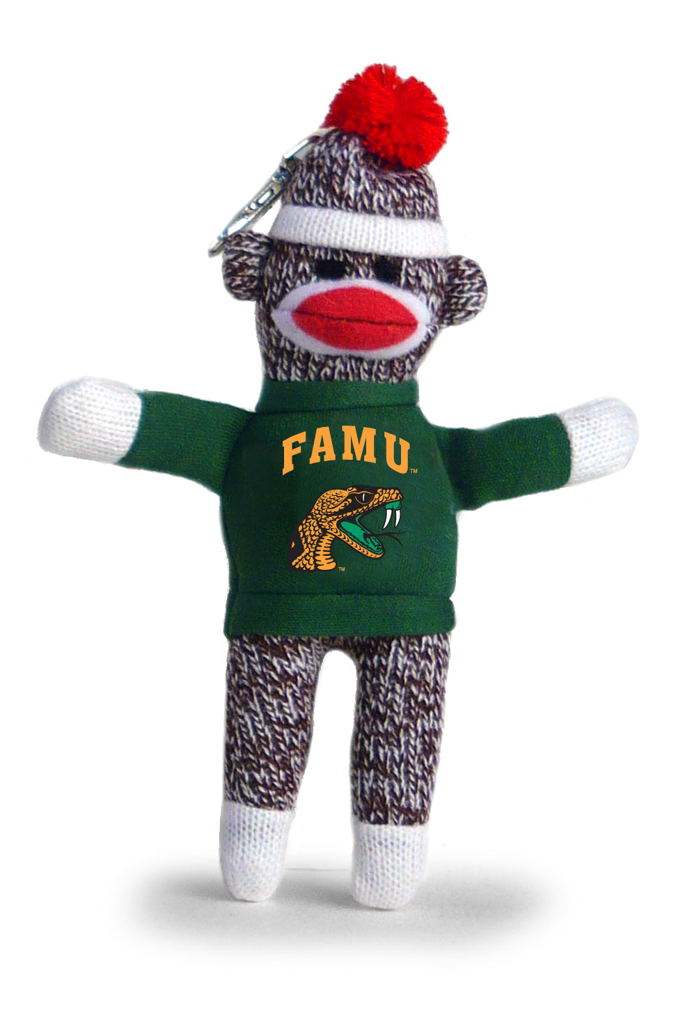 FLORIDA A&M SOCK MONKEY KEYCHAIN (4")