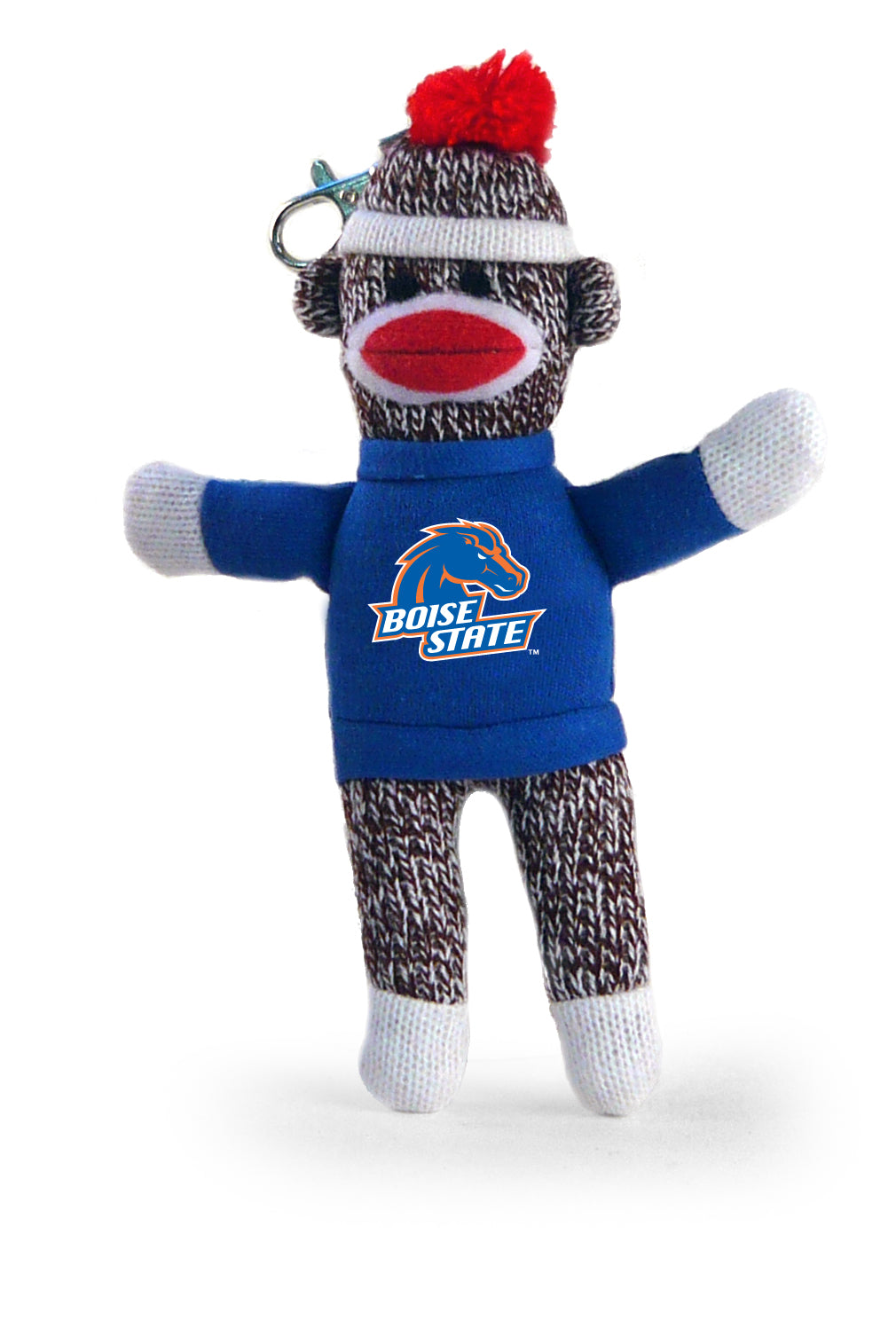 BOISE STATE SOCK MONKEY KEYCHAIN (4")