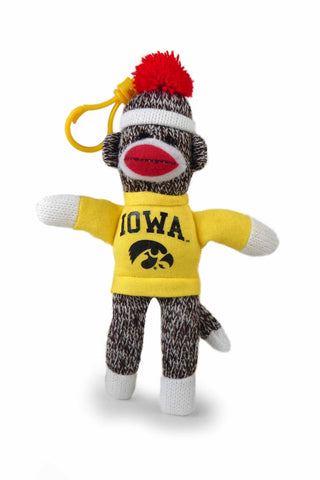 IOWA UNIV SOCK MONKEY KEYCHAIN (4")