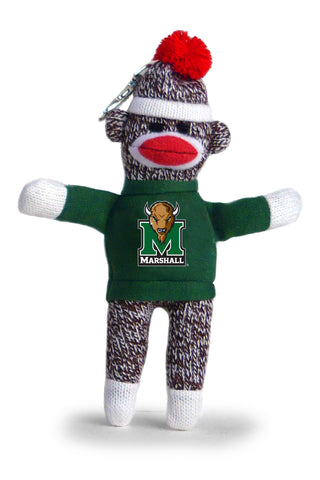 MARSHALL UNIV SOCK MONKEY KEYCHAIN (4")