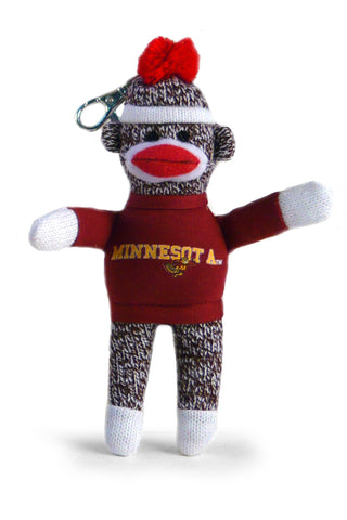 MINNESOTA UNIV SOCK MONKEY KEYCHAIN (4")