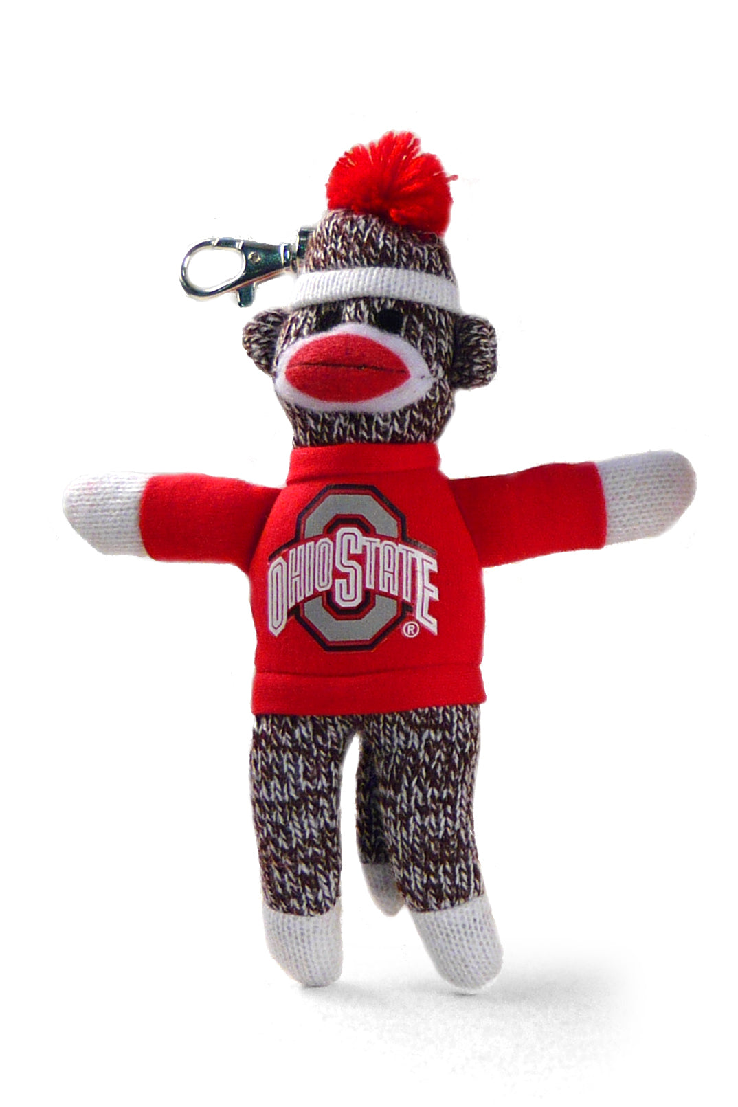 OHIO STATE UNIV SOCK MONKEY KEYCHAIN (4")