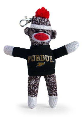 PURDUE UNIV SOCK MONKEY KEYCHAIN (4")