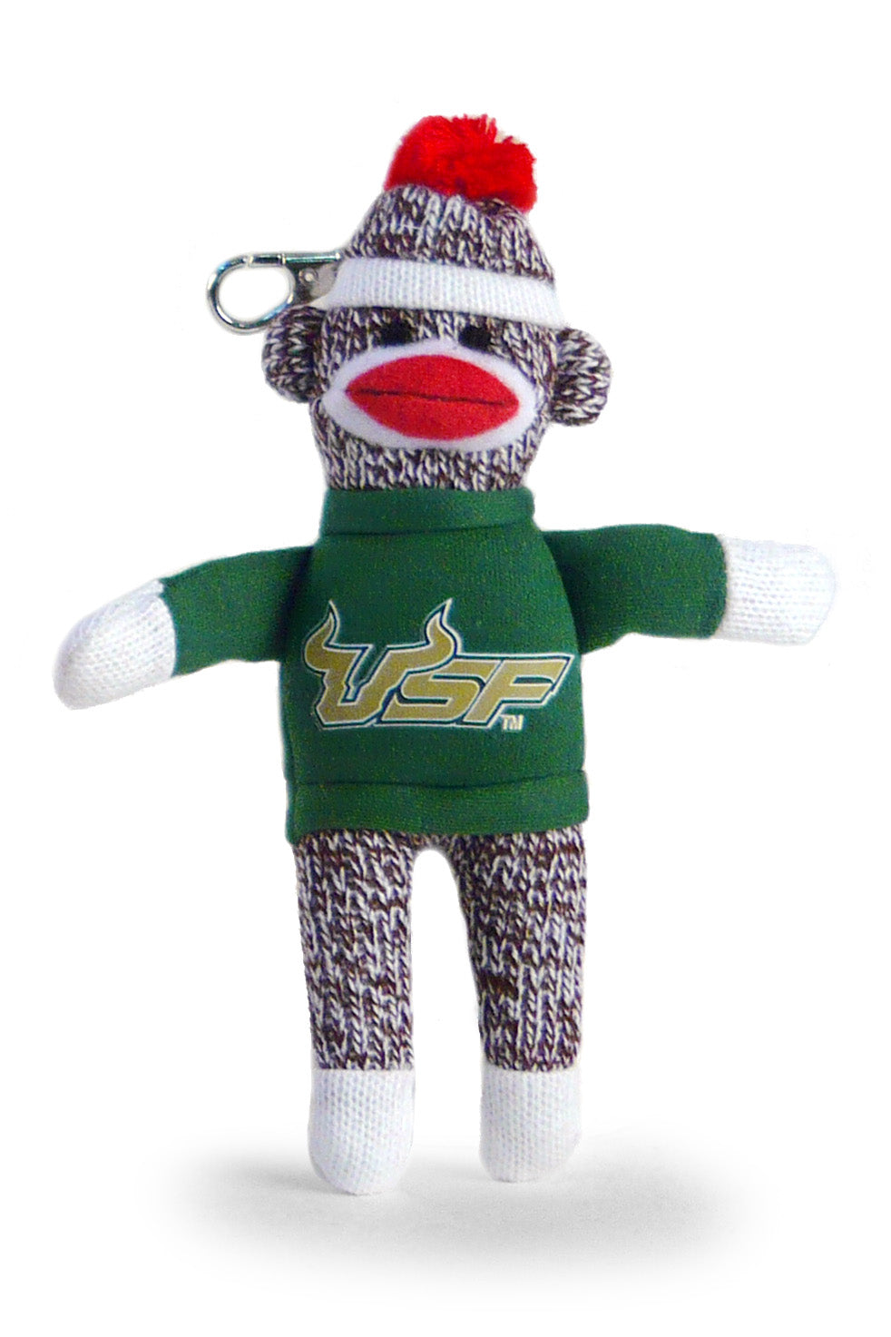 SOUTH FLORIDA UNIV SOCK MONKEY KEYCHAIN (4")