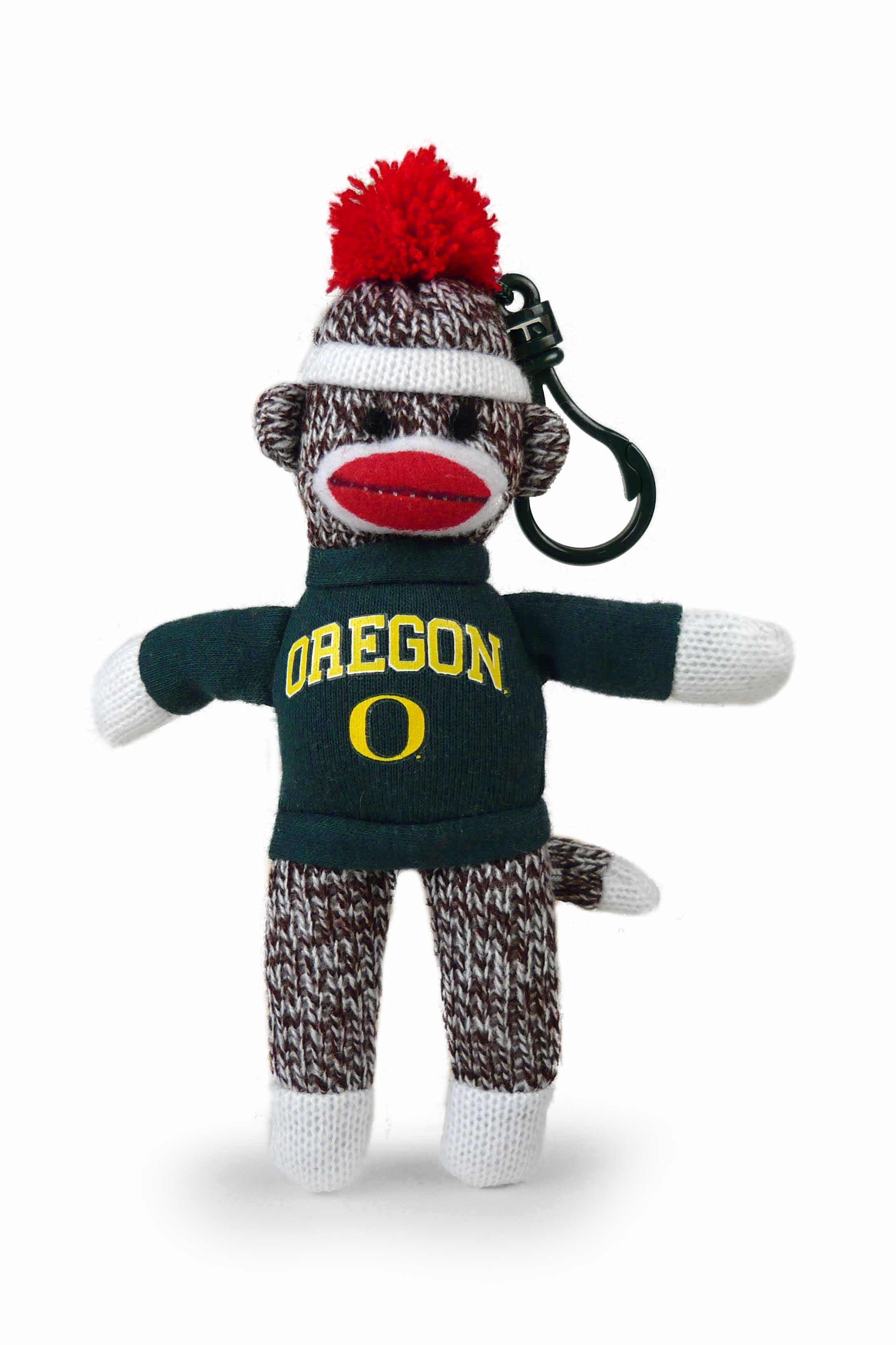 OREGON UNIV SOCK MONKEY KEYCHAIN (4")