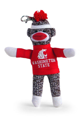 WASHINGTON STATE SOCK MONKEY KEYCHAIN (4")