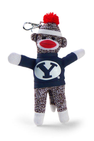 BYU SOCK MONKEY KEYCHAIN (4")