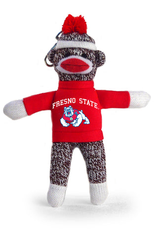 FRESNO STATE SOCK MONKEY KEYCHAIN (4")