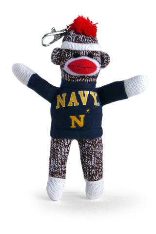 NAVAL ACADEMY SOCK MONKEY KEYCHAIN (4")