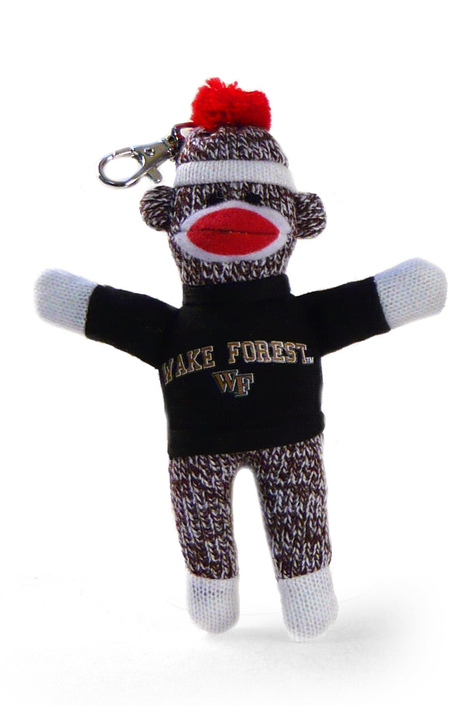 WAKE FOREST UNIV SOCK MONKEY KEYCHAIN (4")