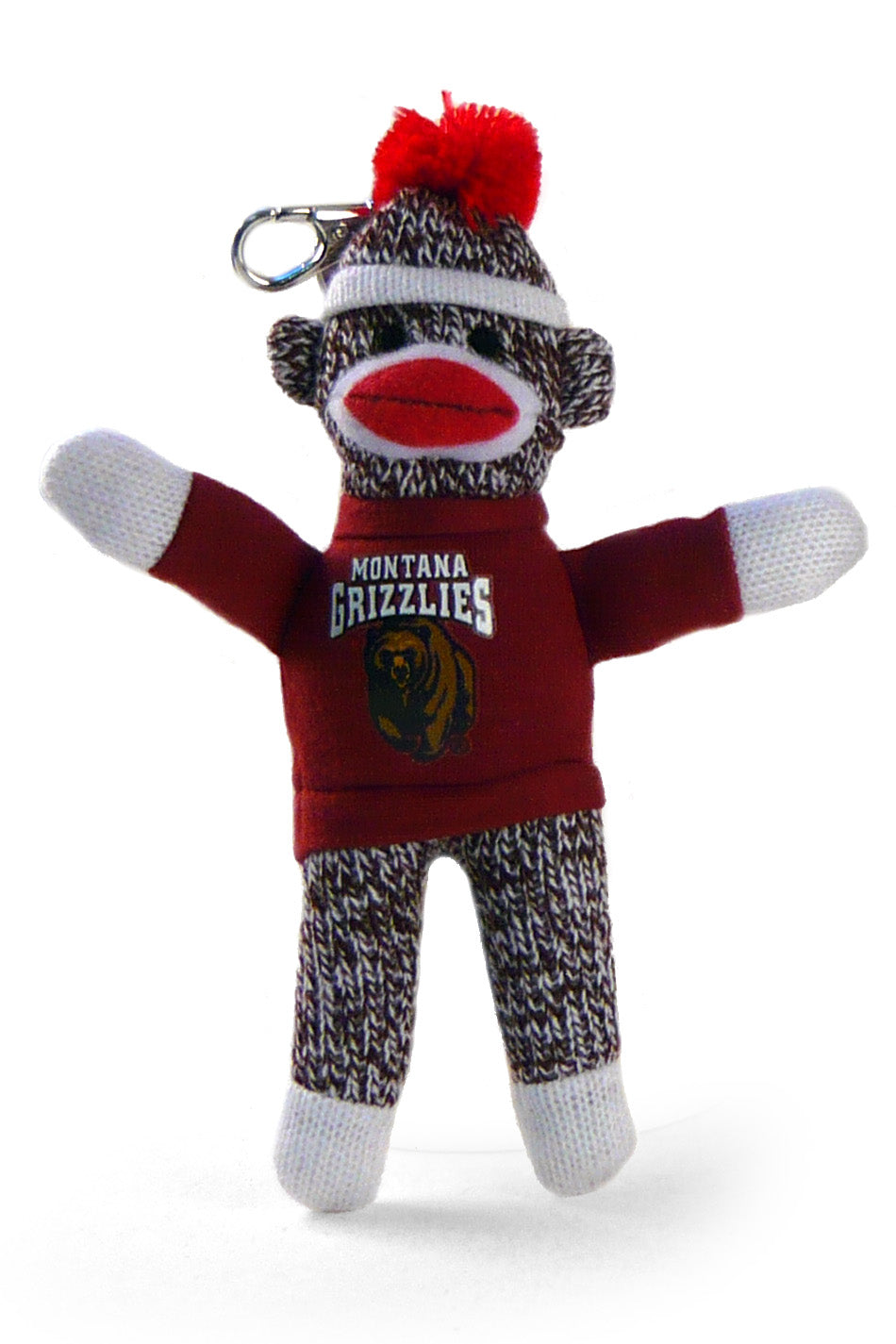 MONTANA UNIV SOCK MONKEY KEYCHAIN (4")