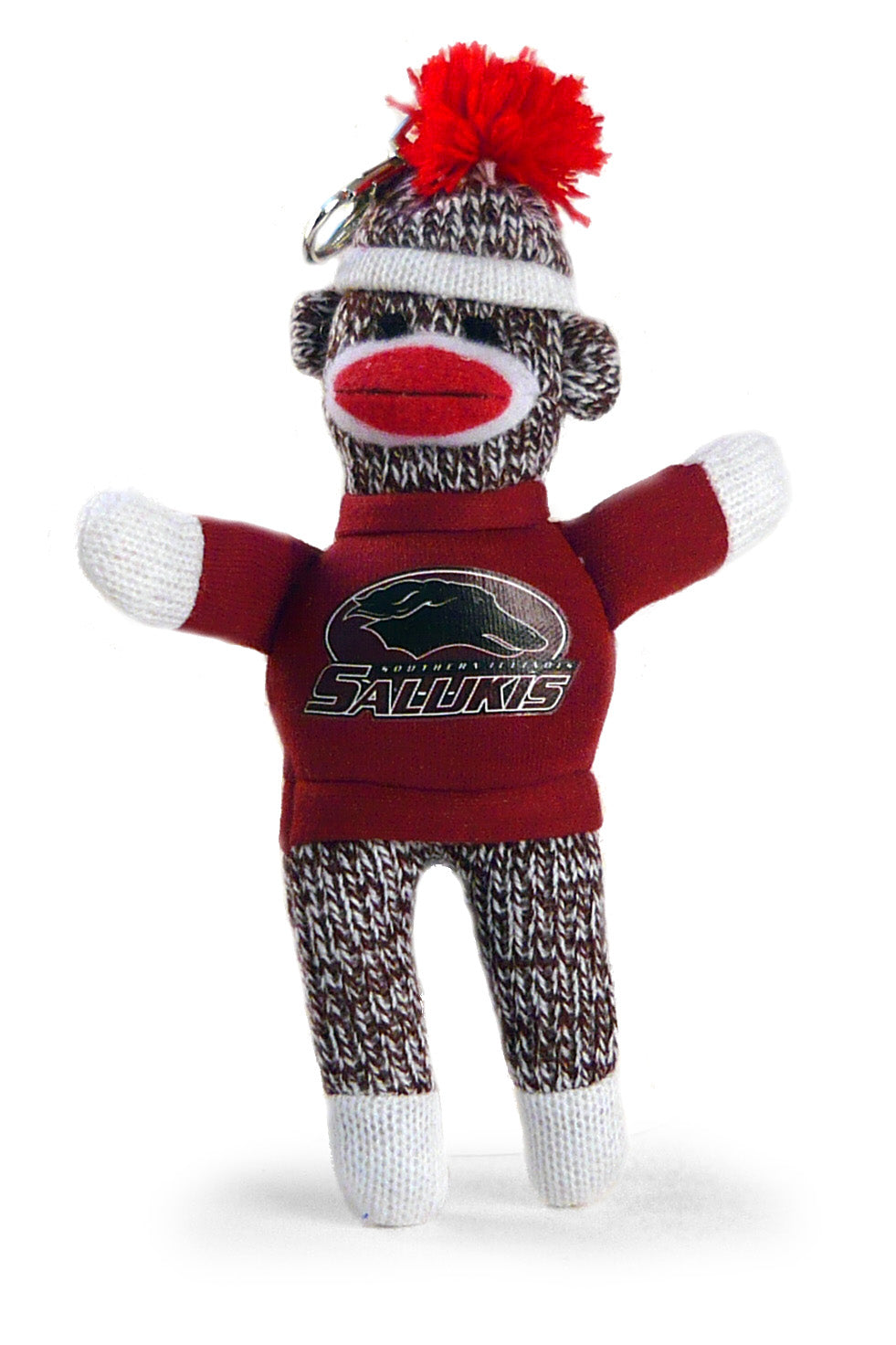 SOUTHERN ILLINOIS SOCK MONKEY KEYCHAIN (4")