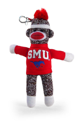 SOUTHERN METHODIST UNIV SOCK MONKEY KEYCHAIN (4")