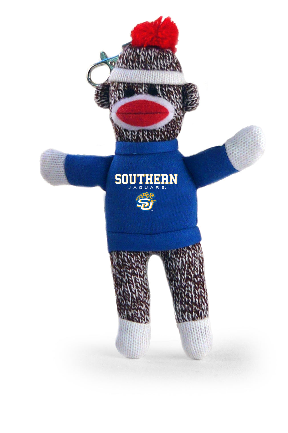 SOUTHERN UNIV SOCK MONKEY KEYCHAIN (4")