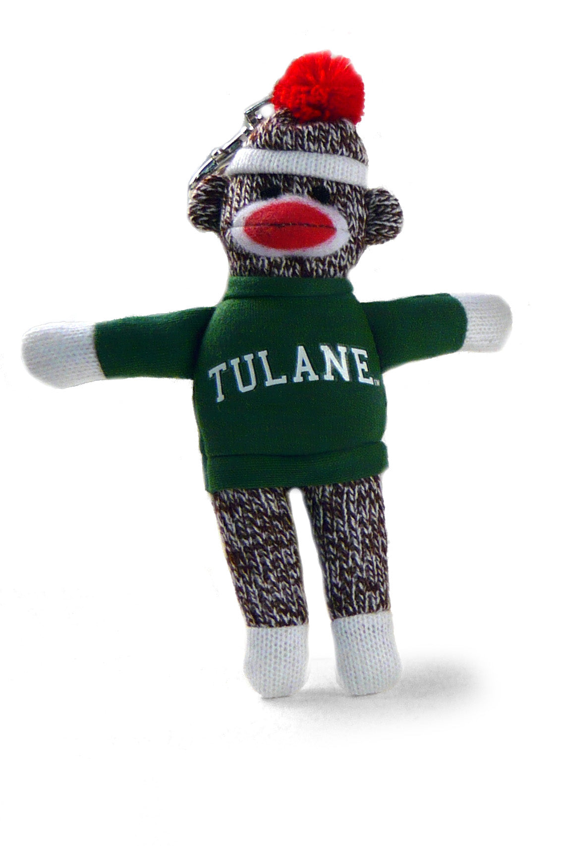 TULANE UNIV SOCK MONKEY KEYCHAIN (4")