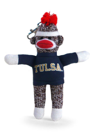 TULSA UNIV SOCK MONKEY KEYCHAIN (4")