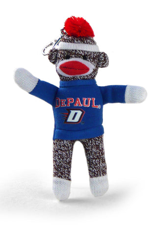 DEPAUL UNIV SOCK MONKEY KEYCHAIN (4")