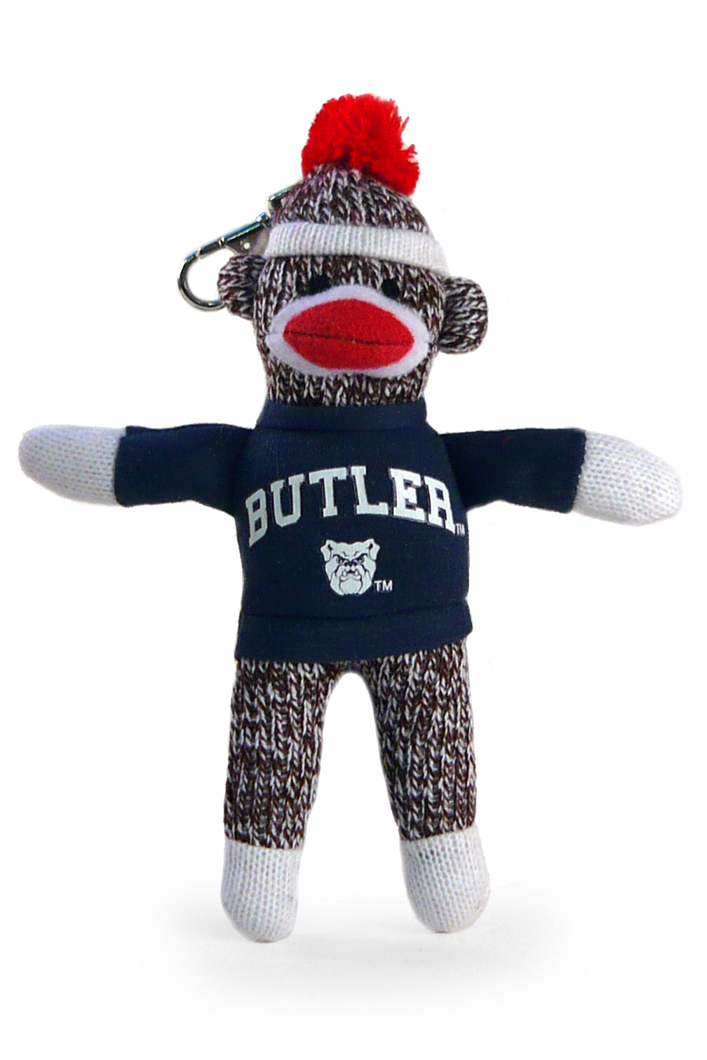 BUTLER UNIV SOCK MONKEY KEYCHAIN (4")