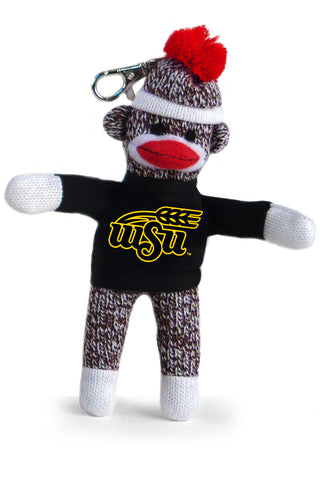 WICHITA STATE SOCK MONKEY KEYCHAIN (4")