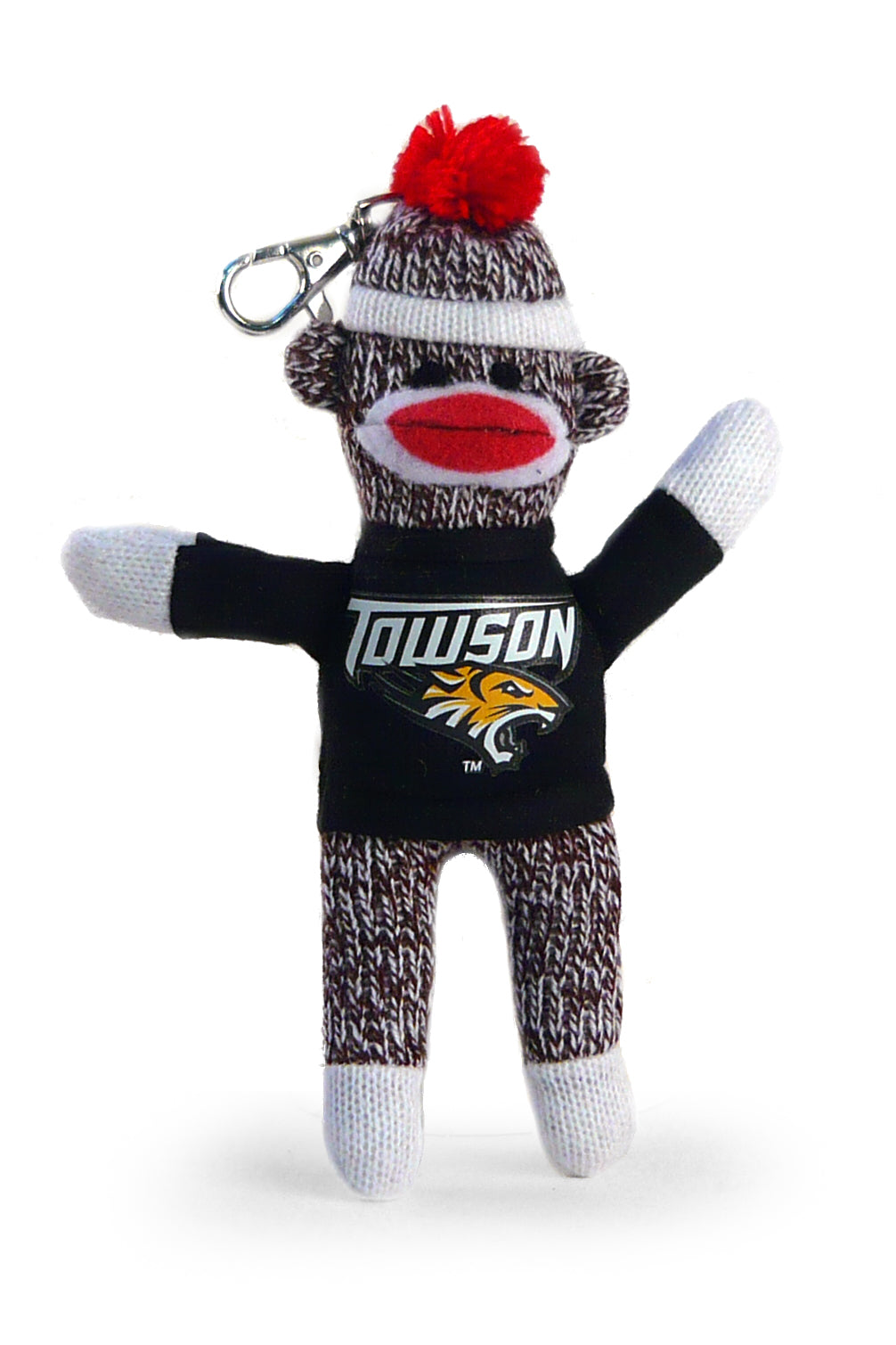 TOWSON UNIV SOCK MONKEY KEYCHAIN (4")