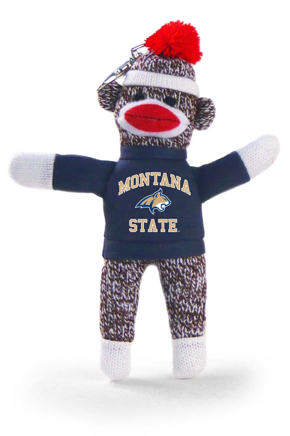 MONTANA STATE SOCK MONKEY KEYCHAIN (4")