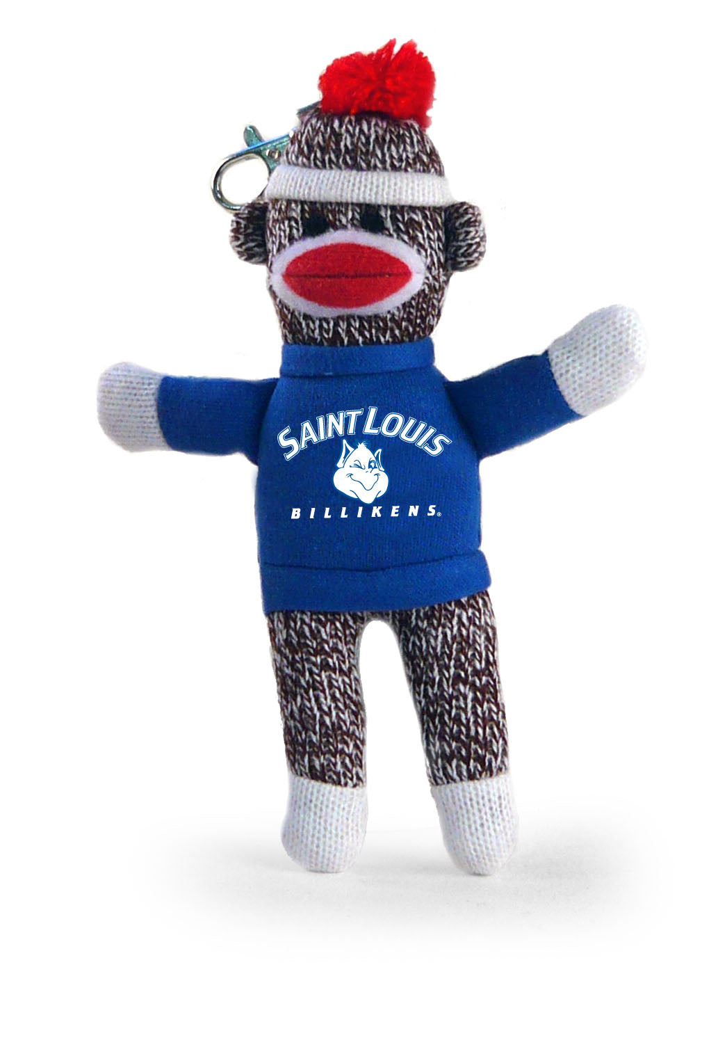 SAINT LOUIS UNIV SOCK MONKEY KEYCHAIN (4")