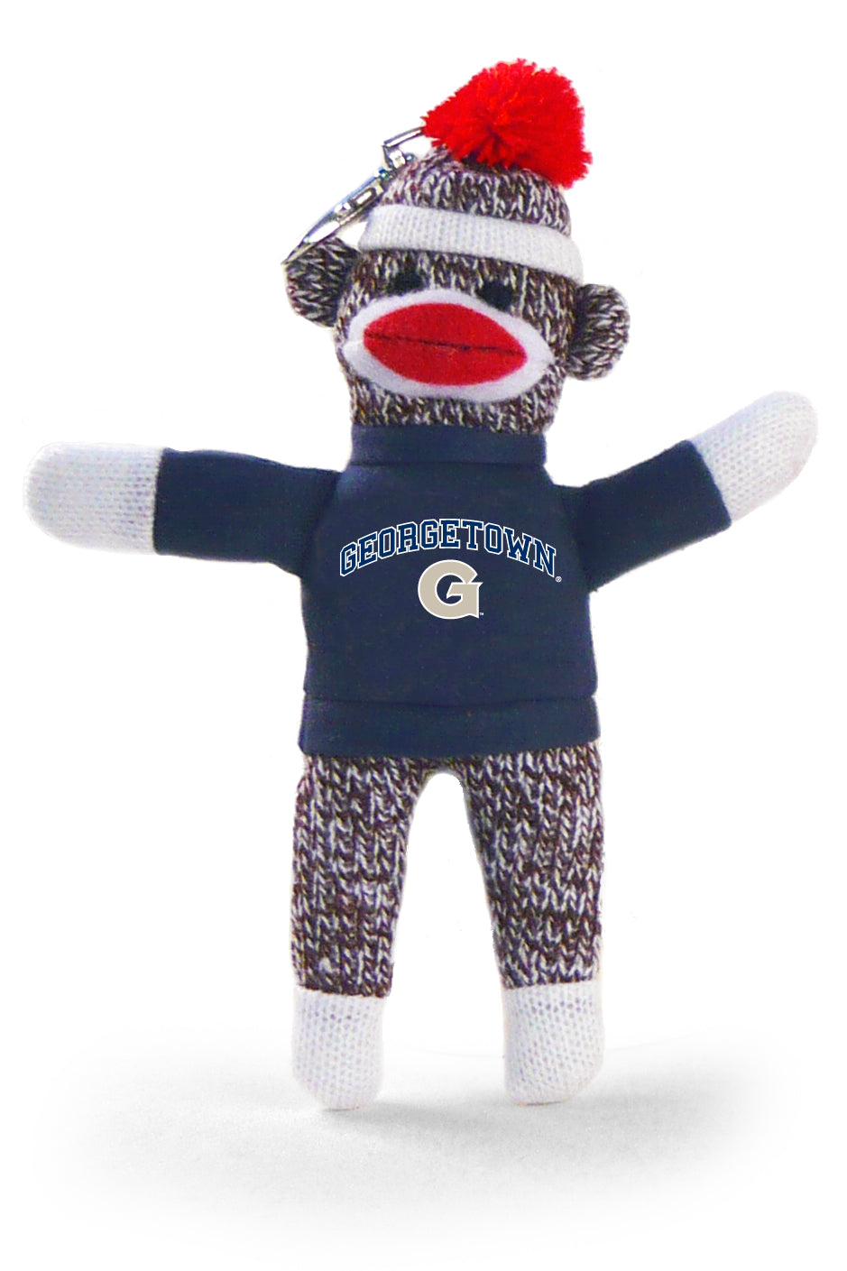 GEORGETOWN UNIV SOCK MONKEY KEYCHAIN (4")