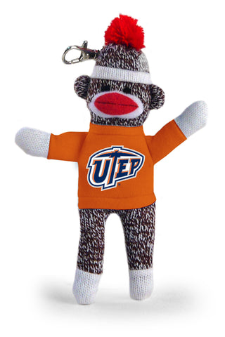 TEXAS EL PASO SOCK MONKEY KEYCHAIN (4")