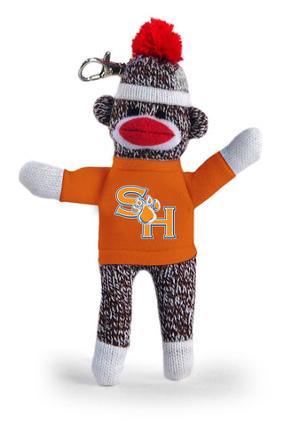 SAM HOUSTON STATE SOCK MONKEY KEYCHAIN (4")