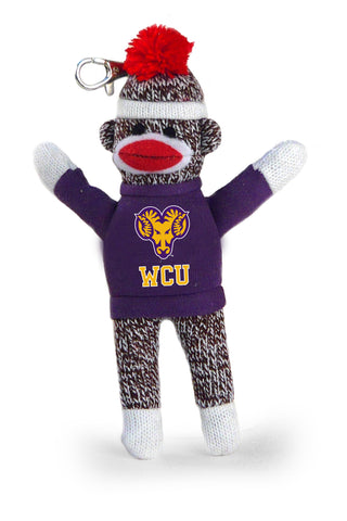 WEST CHESTER UNIV SOCK MONKEY KEYCHAIN (4")