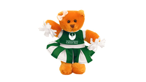 WISCONSIN GREEN BAY CHEER BEAR (8")