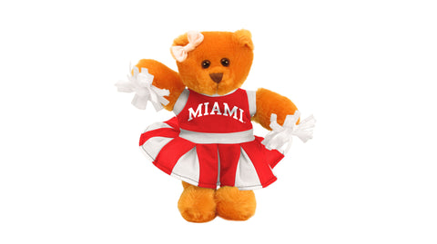 MIAMI OF OHIO CHEER BEAR (8")