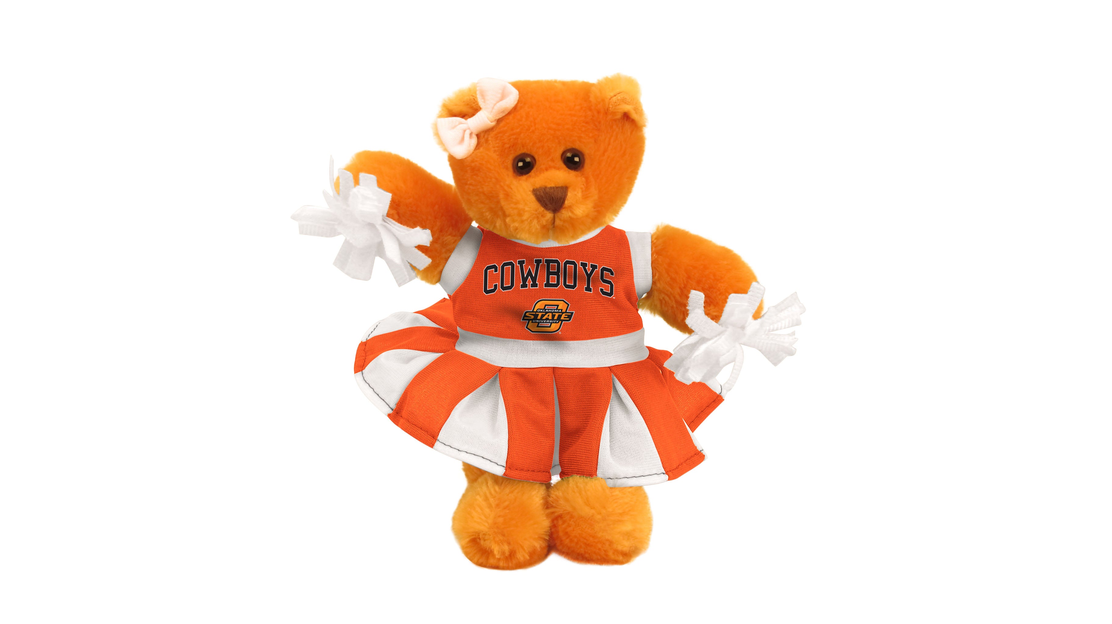 OKLAHOMA STATE CHEER BEAR (8")