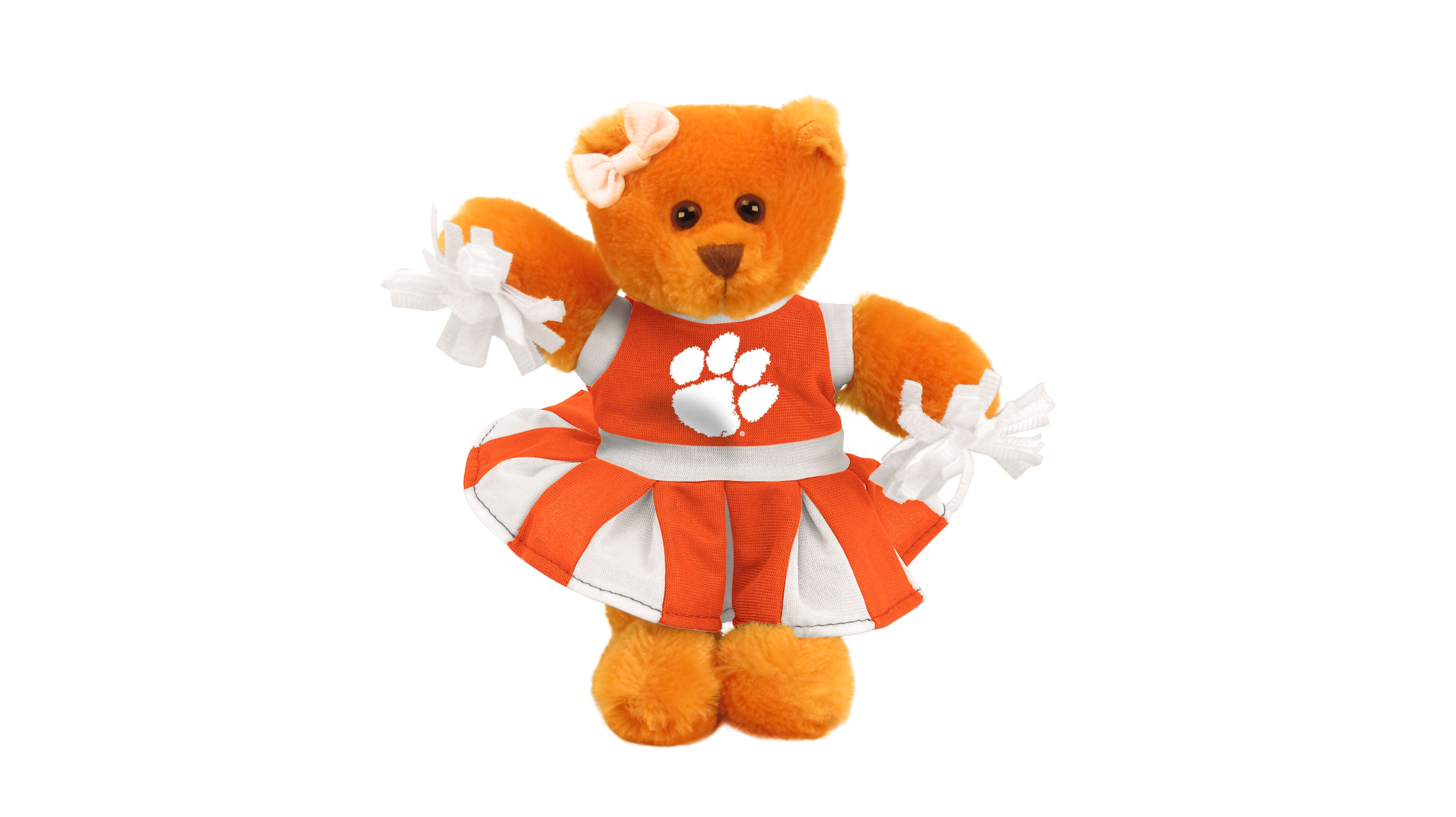 CLEMSON UNIV CHEER BEAR (8")